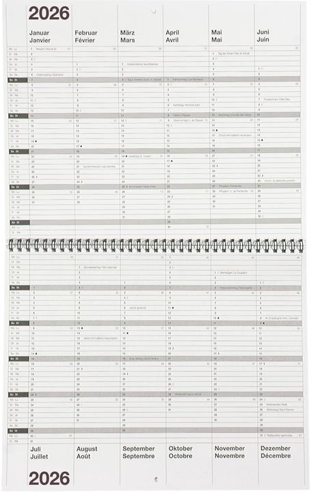 Immagine prodotto Biella Calendario decennale (30 x 24 cm, Copertina rigida, Francese, Tedesco)