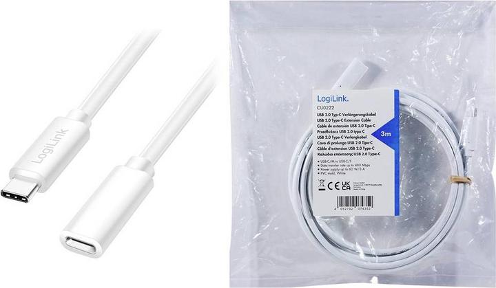 Produktbild LogiLink USB C – USB C (3 m, USB 2.0, 100 W)