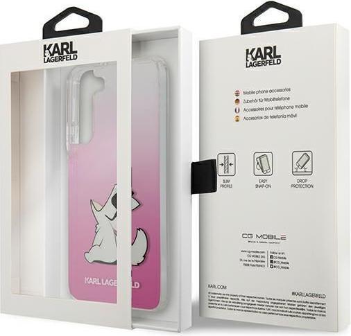 Actual product image Karl Lagerfeld KLHCS22MCFNRCPI S22 + S906 hard case pink (Samsung Galaxy S22+)