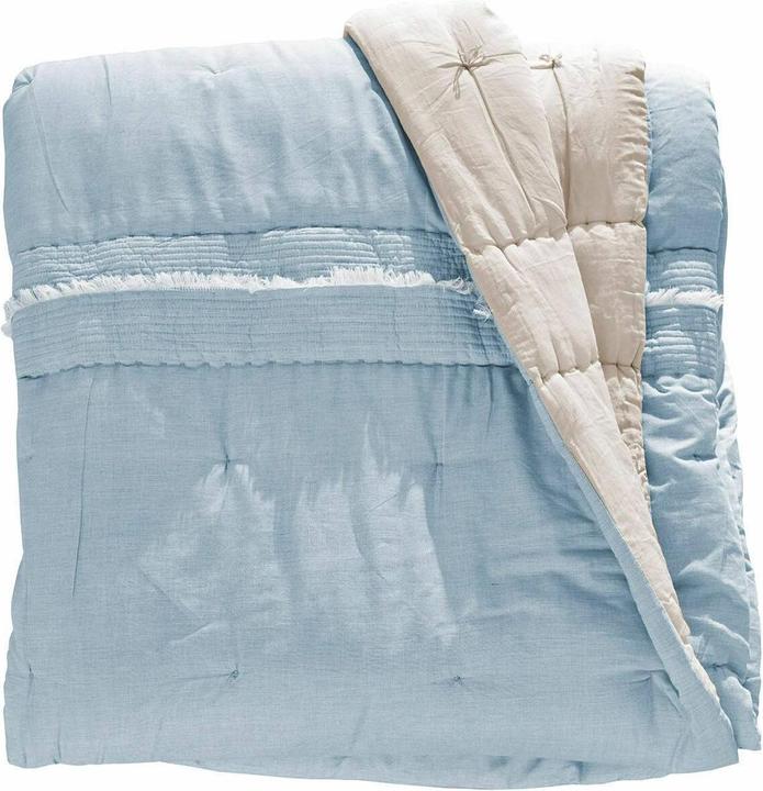 Actual product image Loberon Quilt Agnes blue (H, 240 cm)