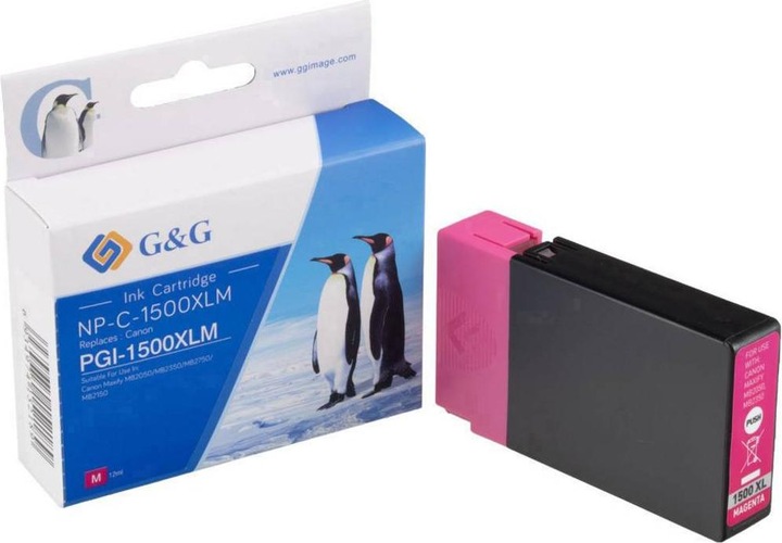 Actual product image Ink cartridge replaces PGI-1500XL M (C)