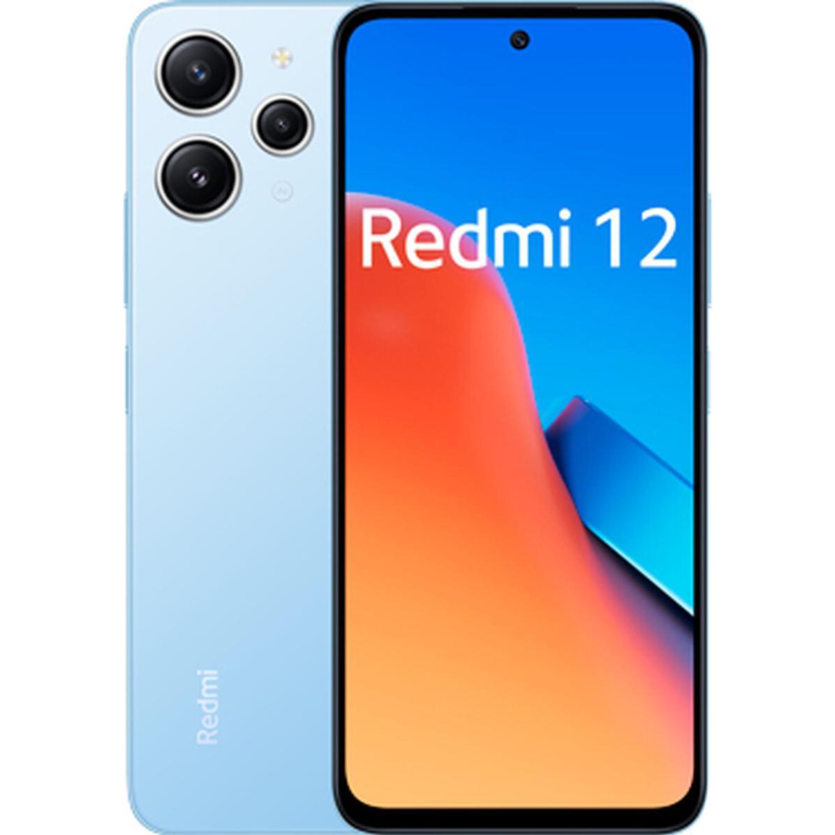 Xiaomi Redmi 12 (256 GB, Skybeau, 6.79", Hybrid Dual SIM, 4G), Smartphone, Blau