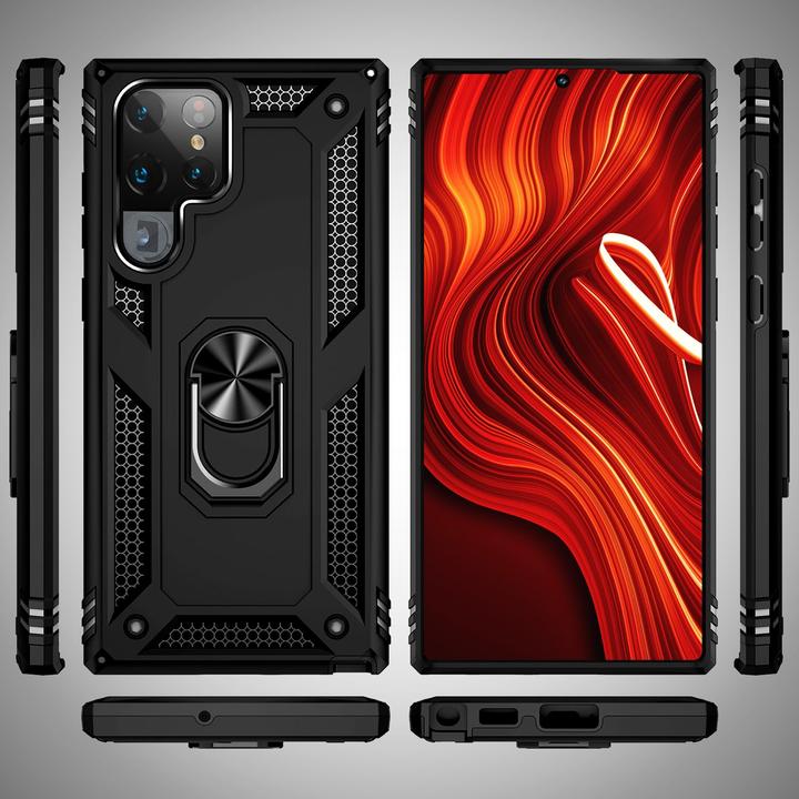 Actual product image Nalia Shockproof Military Style Ring Cover (Samsung Galaxy S24 Ultra)