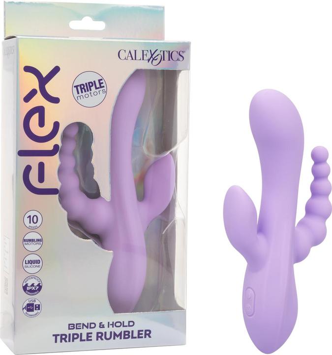 Actual product image CalExotics Bend & Hold Triple Rumbler Vibrator
