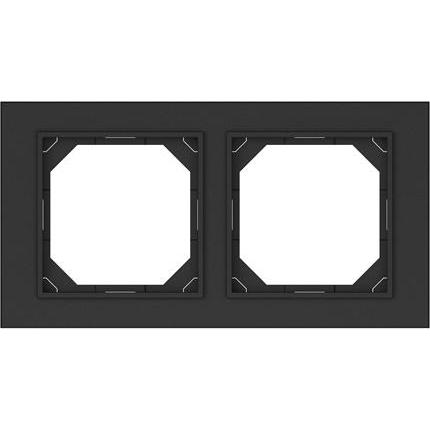 Vila, Zubehör Schalterprogramm, FRAME 2 SPACE BLACK R02 QR1000