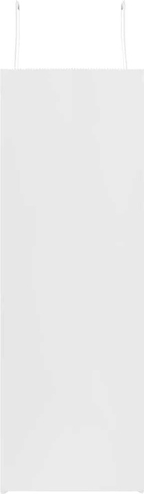 Produktbild VidaXL Kraftpapiertüten 250 Stk. mit Henkel Weiss 54x15x49 cm Papiertüte (Geschenktüte, 250 x)