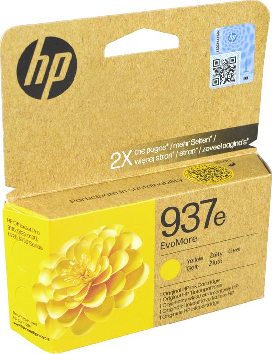 Produktbild HP 4S6W8NE#CE1 937e EvoMore OJ PRO Tinte yellow 1650Seiten (Y)