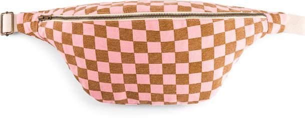 Immagine prodotto Rose in April Bauchtasche Schachbrettmuster Karamell-Erdbeere