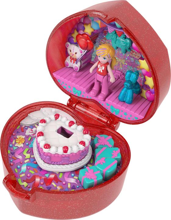 Actual product image Polly Pocket Mattel 80th Anniversary Ruby Red Ring Box
