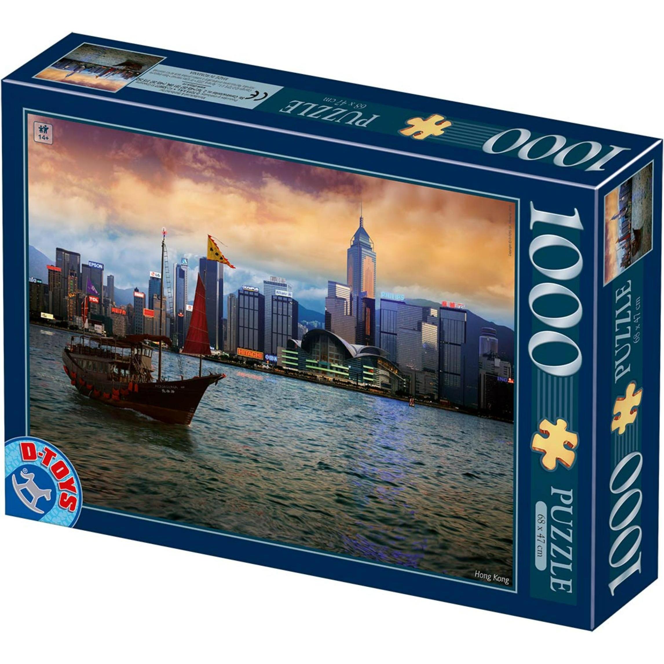 D-Toys Puzzle 1000 Ansicht von Hongkong (1000 Teile)