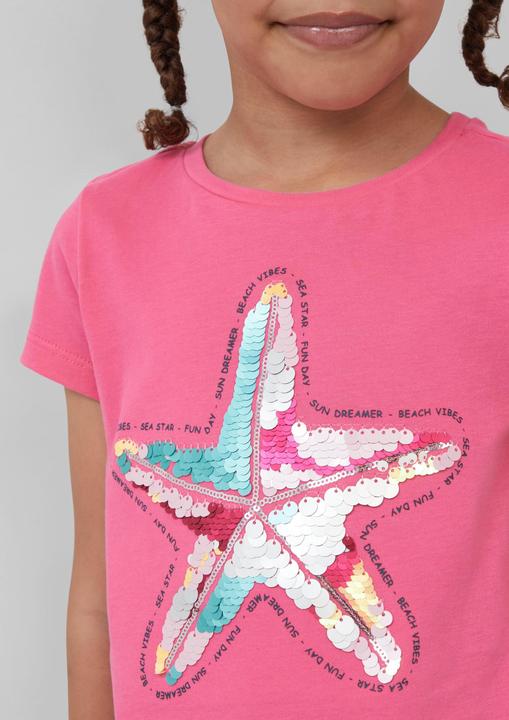 Actual product image S.Oliver T-Shirt T-Shirt im A-Shape mit Wendepailletten (104, 110)