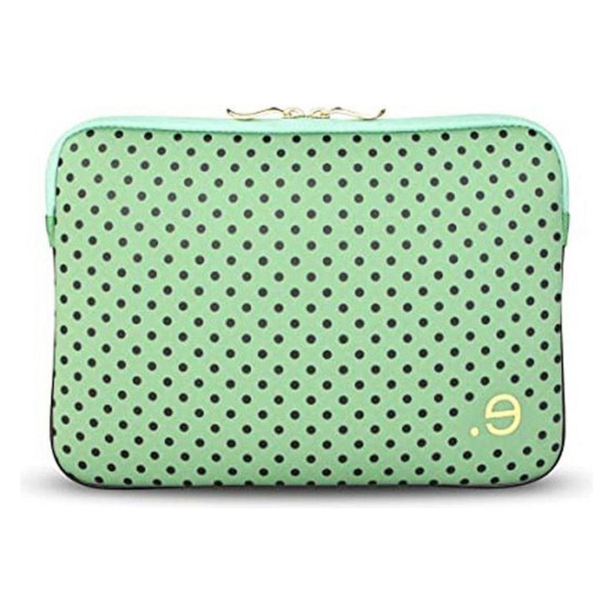 Be.ez Schutzhülle Für MacBook Pro 13 „ La Robe Dots E, Notebooktasche, Grün