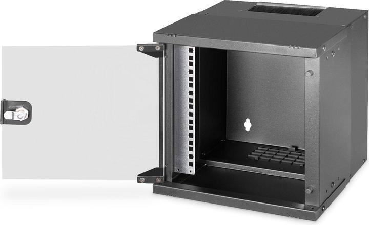 Produktbild Digitus 10" 6HE Wandgehäuse, SOHO PRO 324 x 316 x 298 mm, schwarz (6 HE, 10 Zoll Rack)