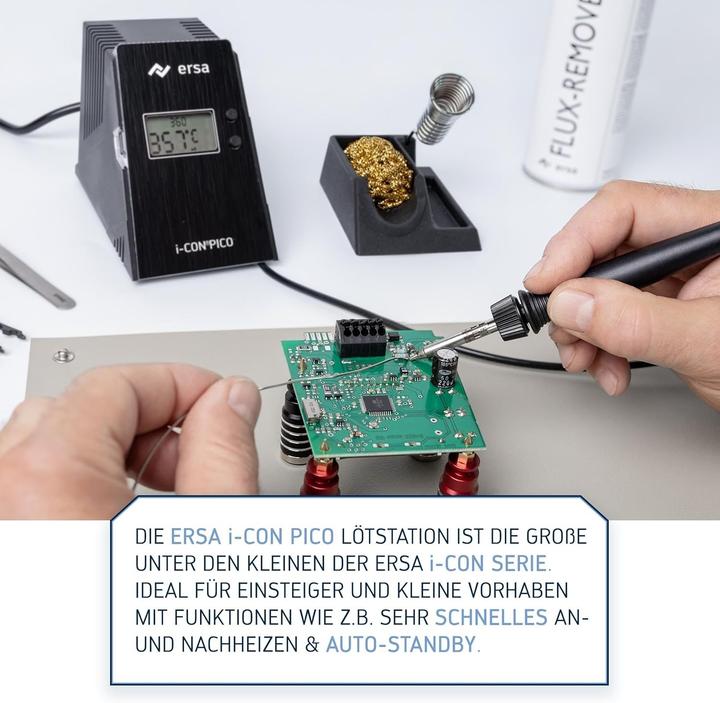 Produktbild Kurtz Ersa LÃ¶tstation i-CON PICO MK2 150-450GradC 80 W Anheizzeit ca.9 s ERSA