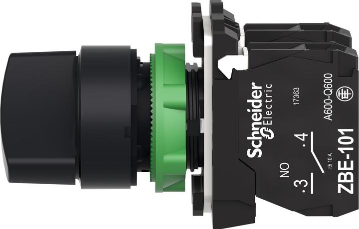 Produktbild Schneider Electric Wahlschalter mit schwarzem Knebel Diam22 XB5AD23