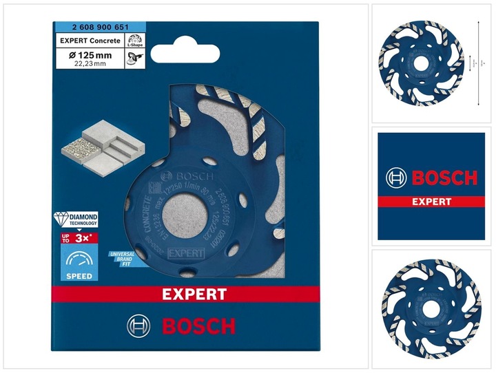 Produktbild Bosch Professional Zubehör EXPERT Concrete Diamanttopfscheibe, 125 x 22,23 x 4,5 mm