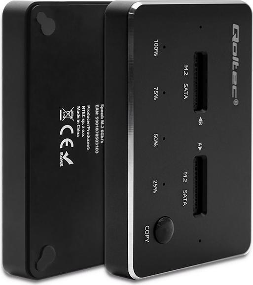 Produktbild Qoltec 50310 Drive docking station (M.2 22110, M.2 2242, M.2 2280, M.2 2260, M.2 2230)