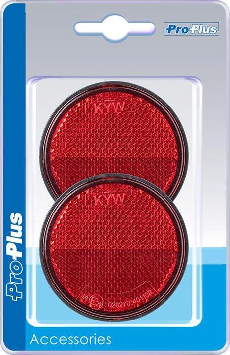 Produktbild ProPlus Reflektor mit 60mm Durchmesser rot