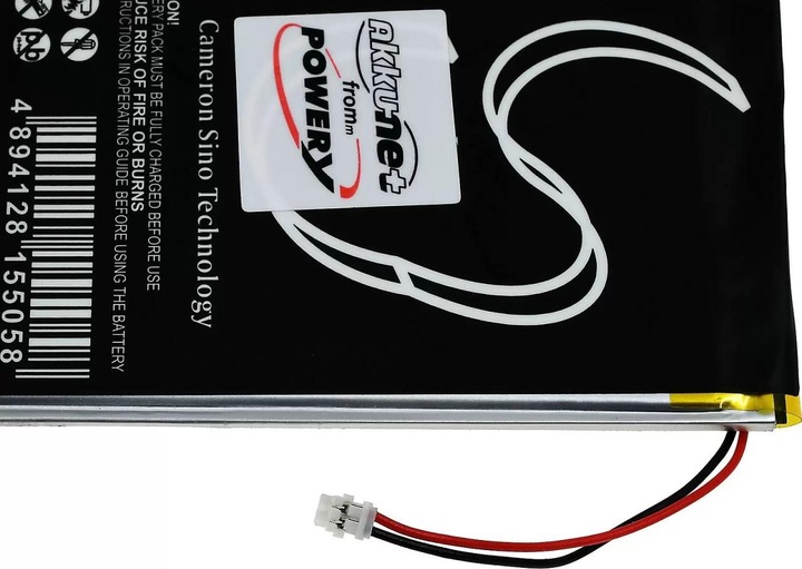 Immagine prodotto AccuCell Batteria e-book reader Barnes & Noble GlowLight 3, BNRV520, tipo PR-305084-ST