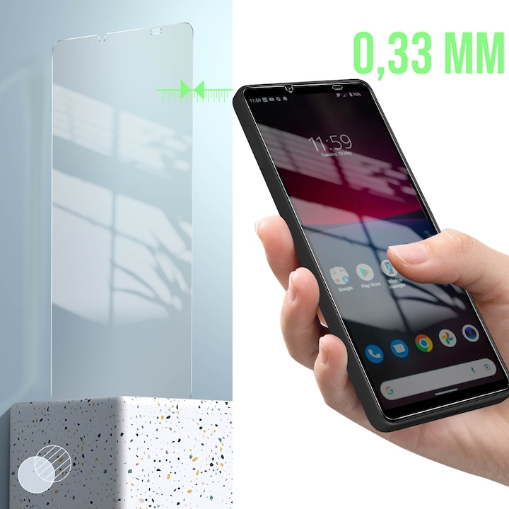 Produktbild Avizar 9H Härtegrad Glas-Displayschutzfolie (1 Stück, Sony Xperia 10 IV)