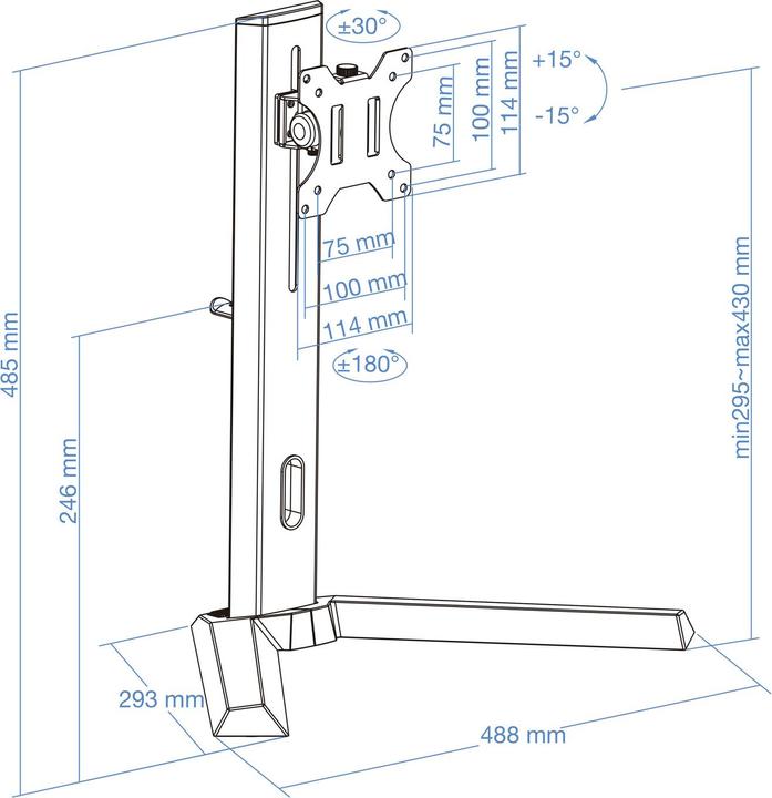 Produktbild Tooq Technology DB1401TN-B (Tisch, 32", 8 kg)