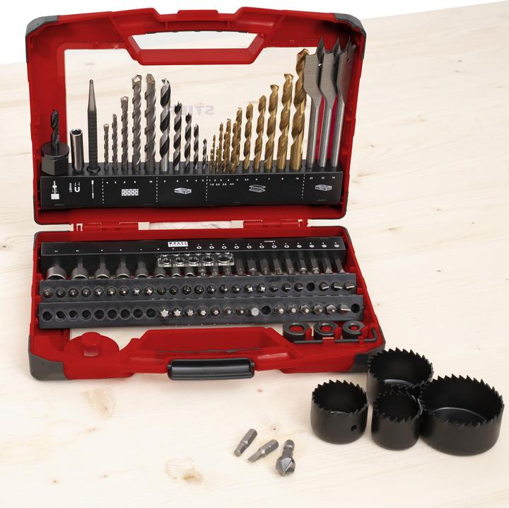 Actual product image Stier TiN drill, saw and bit set 100 pieces (100 pieces)
