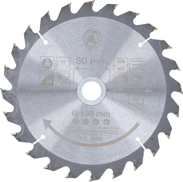 Actual product image BGS Carbide Tipped Circular Saw Blade Ø 190 x 30 x 2.5 mm 24 teeth