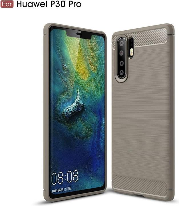 Produktbild König Design Huawei P30 Pro New Editition Hülle Case Handy Cover Schutzhülle Bumper Etui Grau (Huawei P30 Pro New Edition)