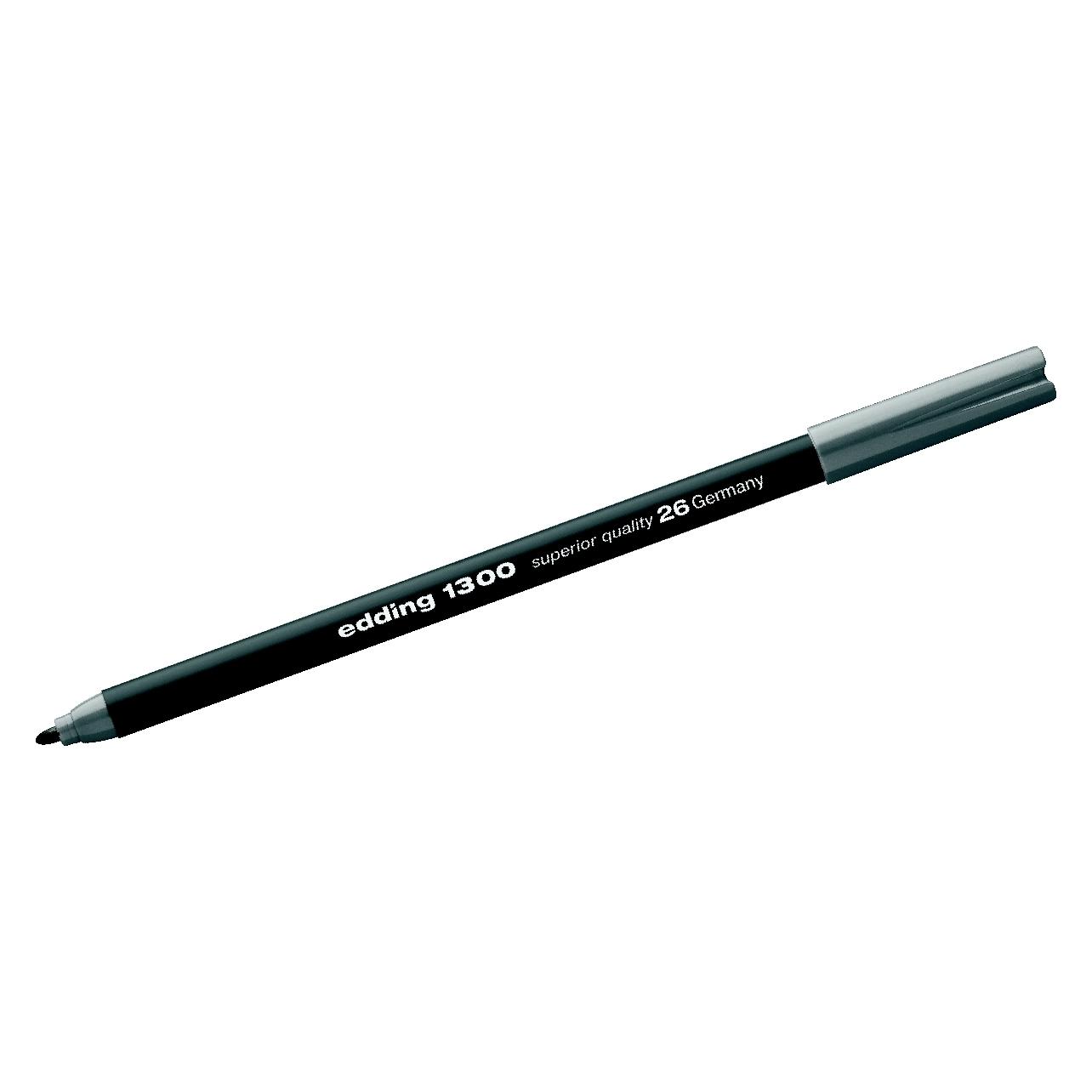 5 X Edding Fasermaler Edding 1300 Color Pen Silbergrau