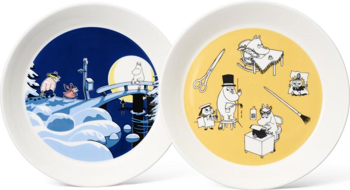 Actual product image Moomin Ø 19 cm - Vitroporcelaen - Blå/gul
