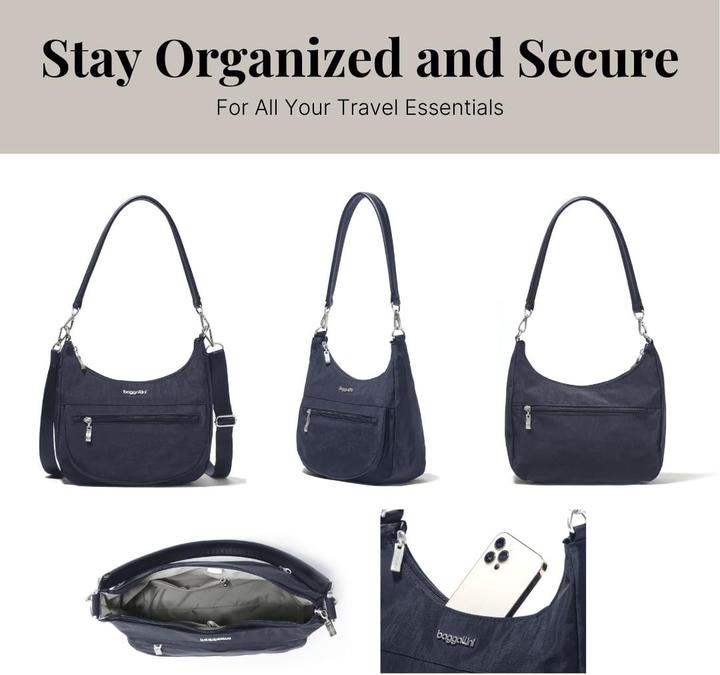 Actual product image Baggallini Modern Pocket Half Moon Bag