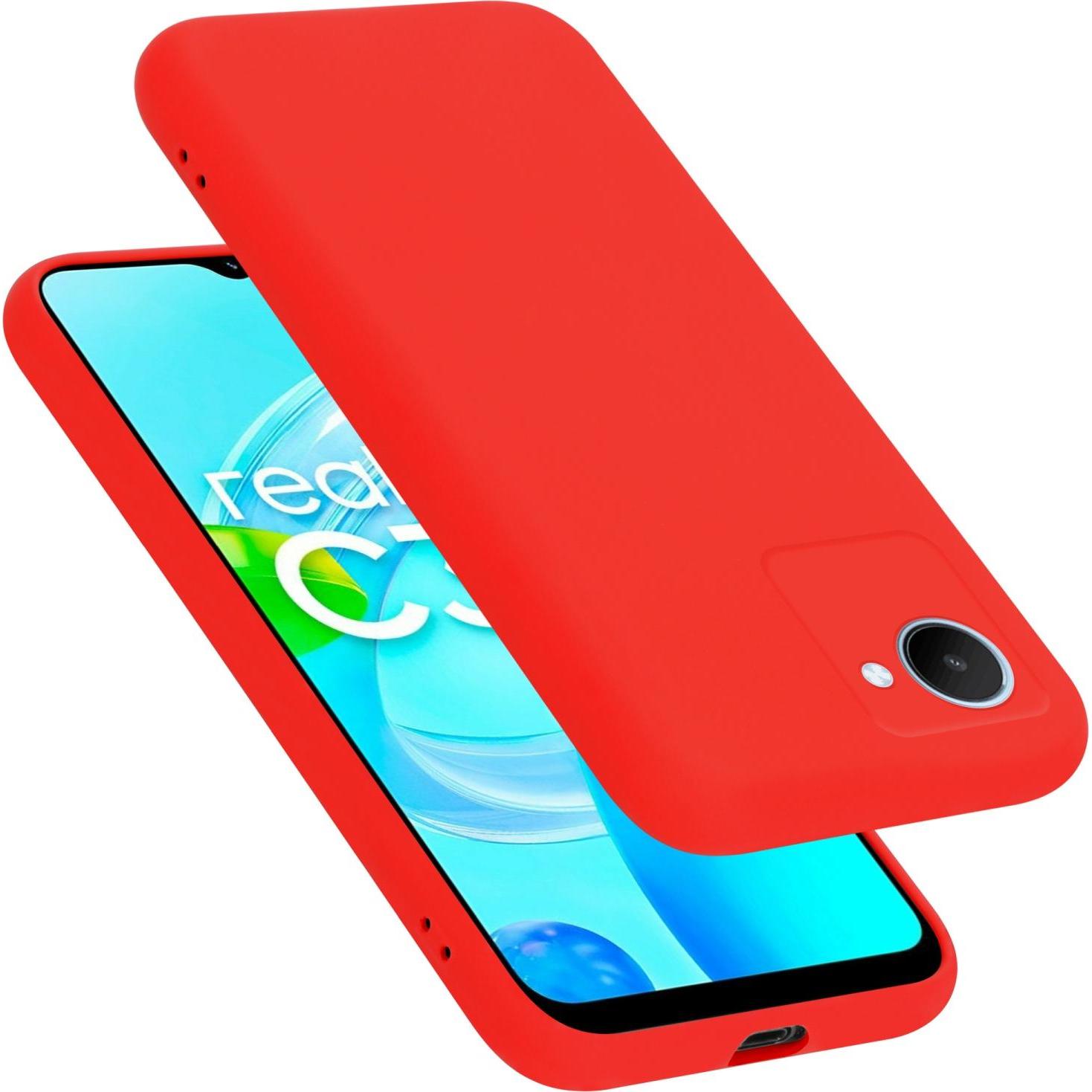 Cadorabo TPU Liquid Silicone Case Hülle für Realme C30 / Narzo 50i PRIME (Nokia C30, Realme Narzo 50i Prime), Smartphone...