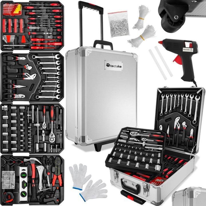 Image du produit tectake Boîte à outils sur chariot (1 pièces)