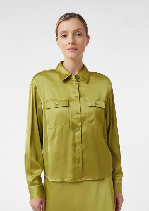 Immagine prodotto Comma Bluse Satinbluse mit aufgesetzen Brusttaschen und Logodetail (32)