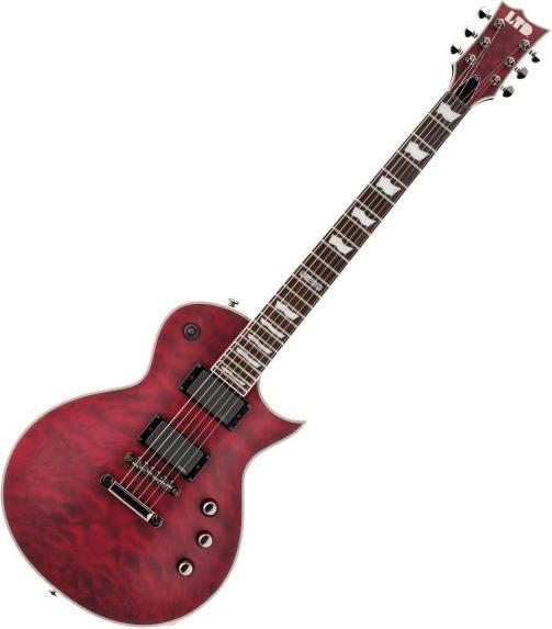 Actual product image ESP LTD EC-401 Electric Guitar See Thru Cherry Sunburst (Electric guitar, Mahogany, Pao-Ferro, Electric guitar)