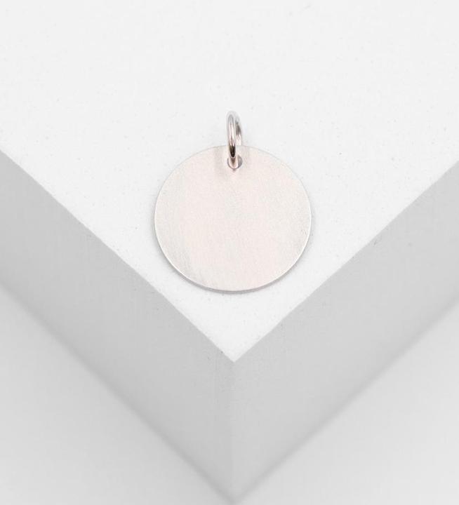 Immagine prodotto Muau Piastra d'incisione rotonda (Oro bianco 750/18 carati)