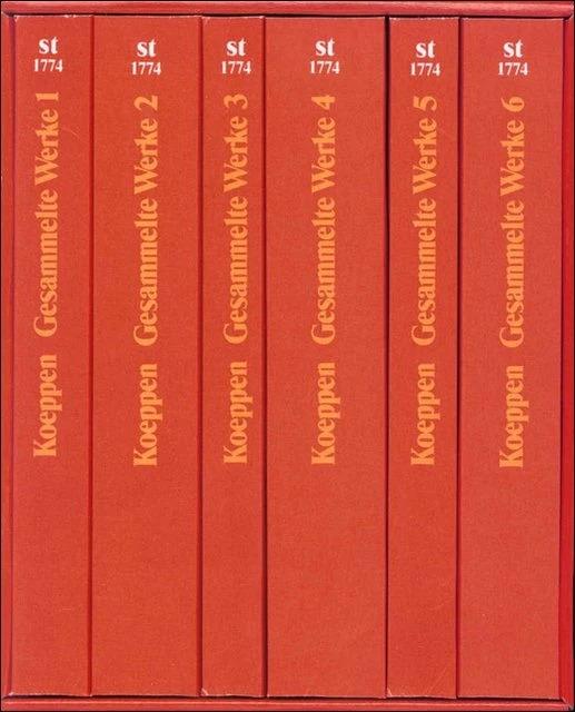 Produktbild Gesammelte Werke in sechs Bänden in den taschenbüchern (Deutsch, Wolfgang Koeppen, 1990)