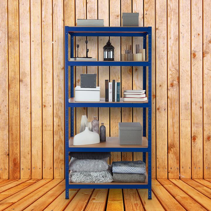 Actual product image Relaxdays Heavy-duty Shelving Unit Blue