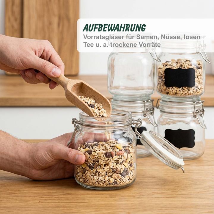 Produktbild Relaxdays 6x Einmachgläser (6 Stk., 0.75 l)