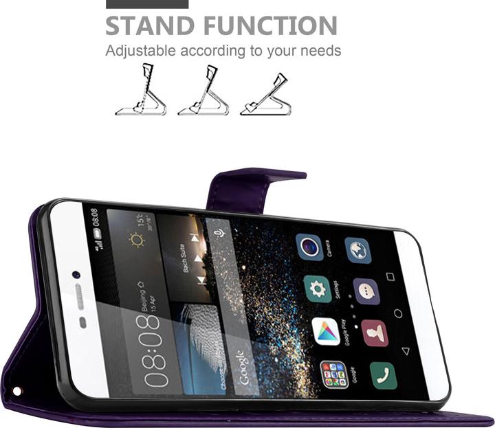 Produktbild Cadorabo Flower Book Cover (Huawei P8)