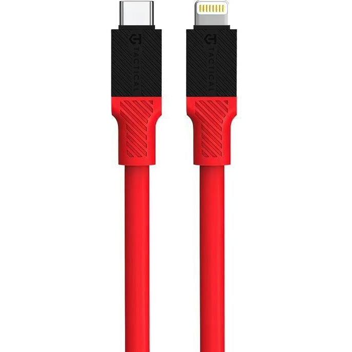 Tactical Fat Man Cable USB-C/Lightning 1m Red (1 m, USB 2.0), USB Kabel