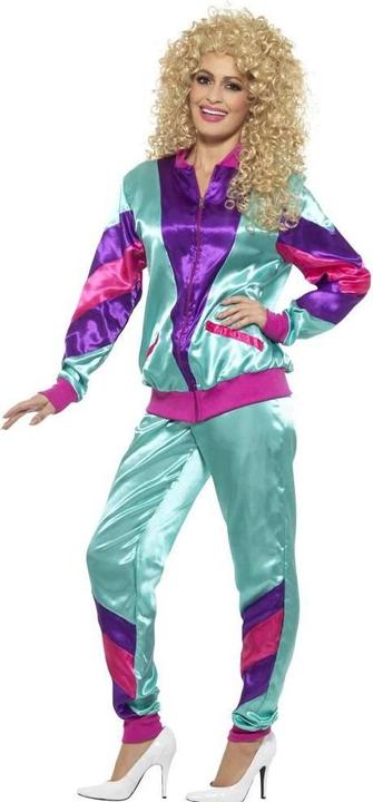 Actual product image Smiffys Womens/Ladies Height Of Fashion 80s Shell Suit Costume Set (L)
