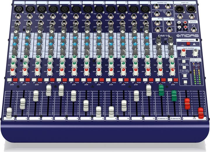 Actual product image Midas DM16 analoog mengpaneel (Studio- and Livemixer)