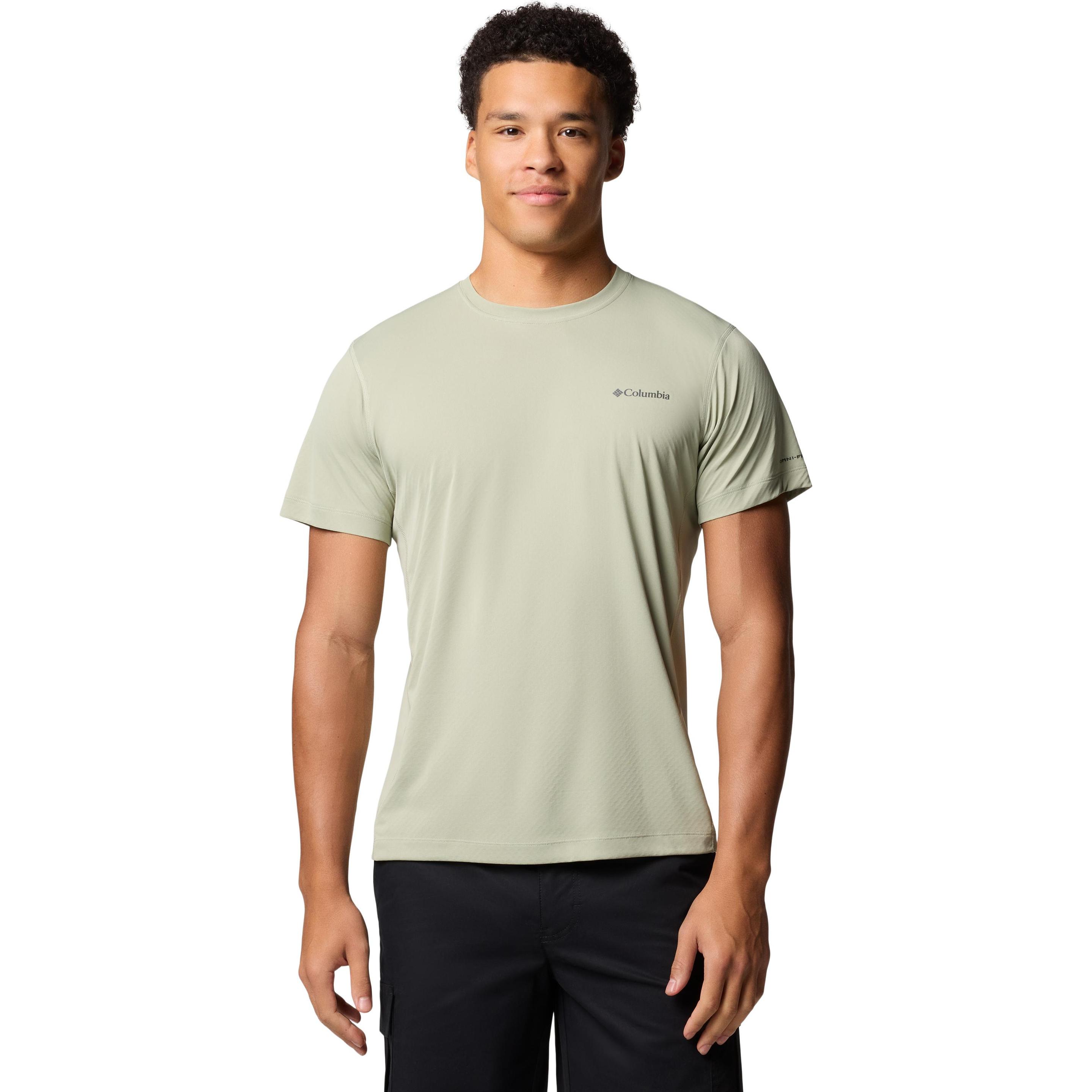 Columbia, Herren, Shirt, Zero Rules™ Light SS Crew, Grün, (XL)