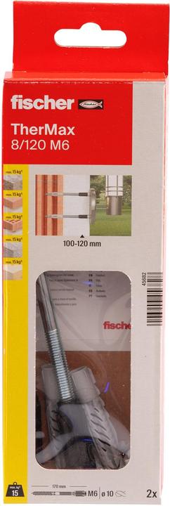 Produktbild Fischer TherMax 8/120 M6 (2 Stk.)