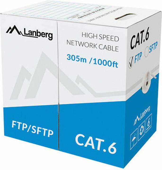 Produktbild Lanberg LCF6-11CU-0305-S Netzwerkkabel F/UTP (FTP) (F/UTP, CAT6, 305 m)