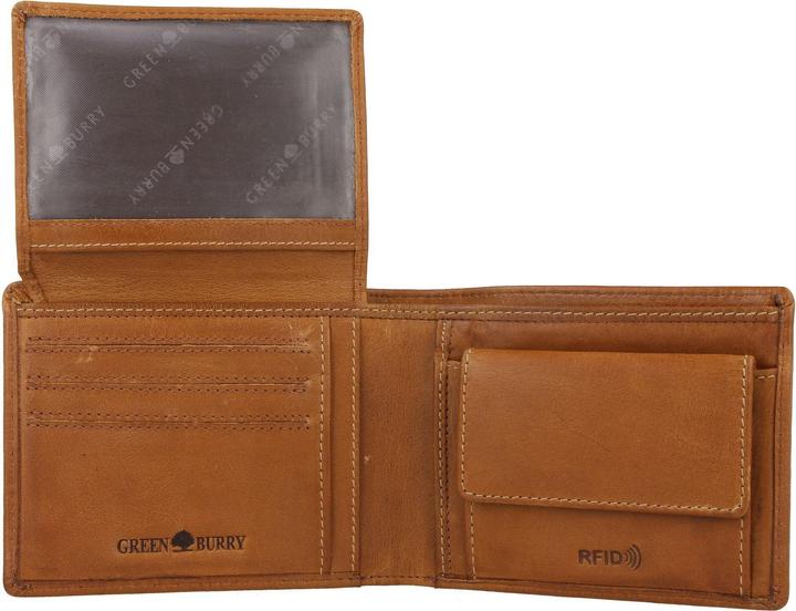 Immagine prodotto Greenburry Portafoglio Tornado con protezione RFID in pelle 13 cm