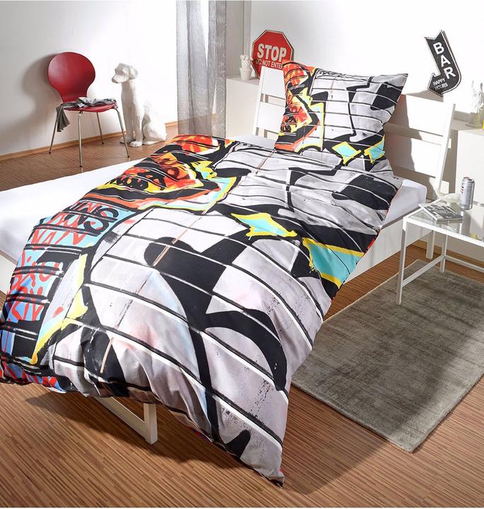 Produktbild BettwarenShop Graffiti (Bettwäsche Set, 80 x 80 cm, 155 x 220 cm)