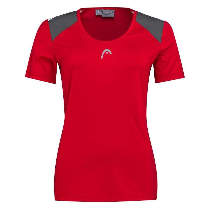 Head, Damen, Sportshirt, Club Tech T-Shirt W Rot (Xs), Rot, Xs