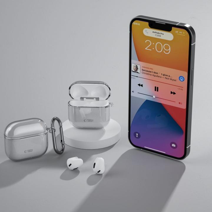 Actual product image Tech-Protect AIRPODS 4 ASH FLEXAIR Case (Headphone bag)